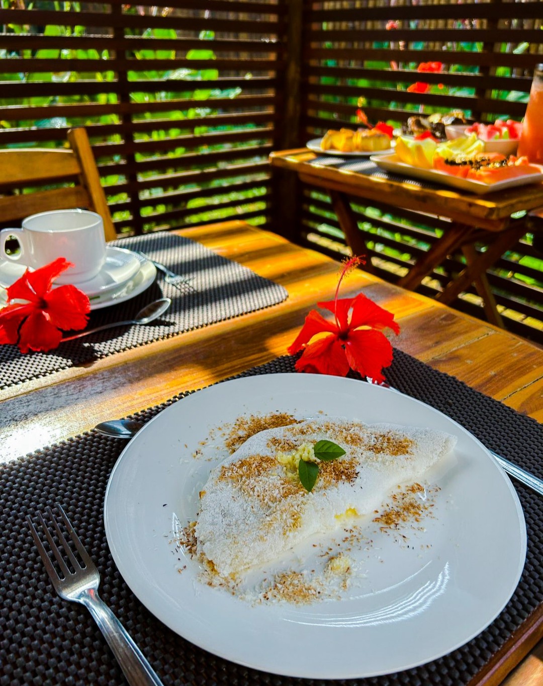 Café da manhã servido